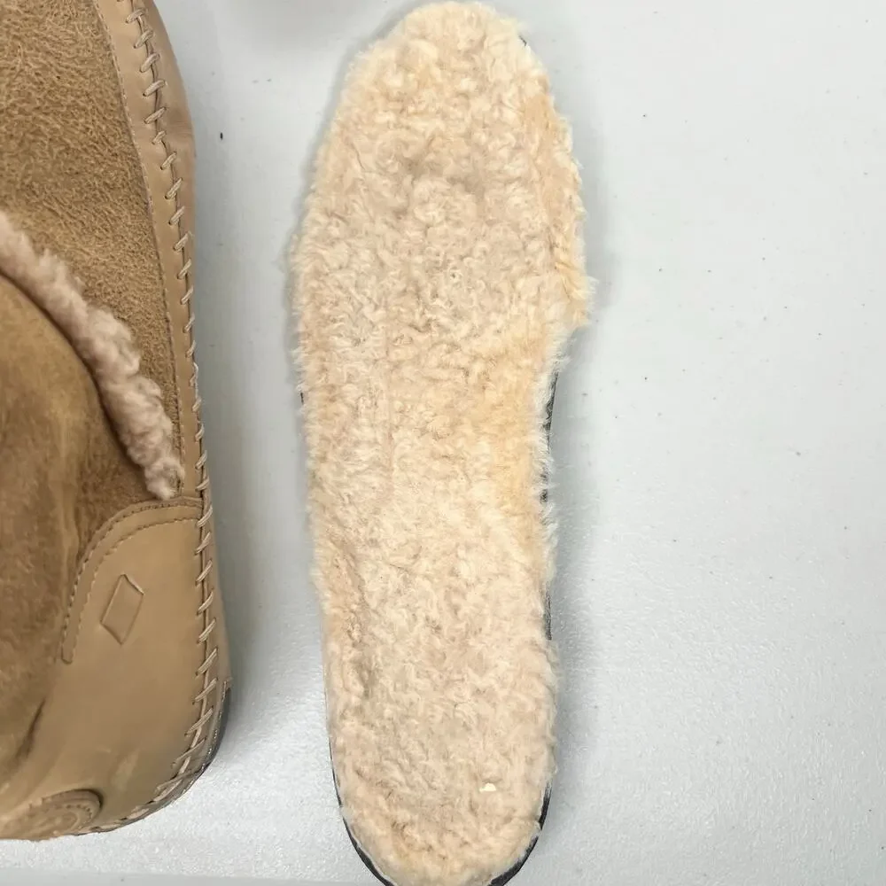 Tory Burch Moccasin Shearling Boots Size 9
